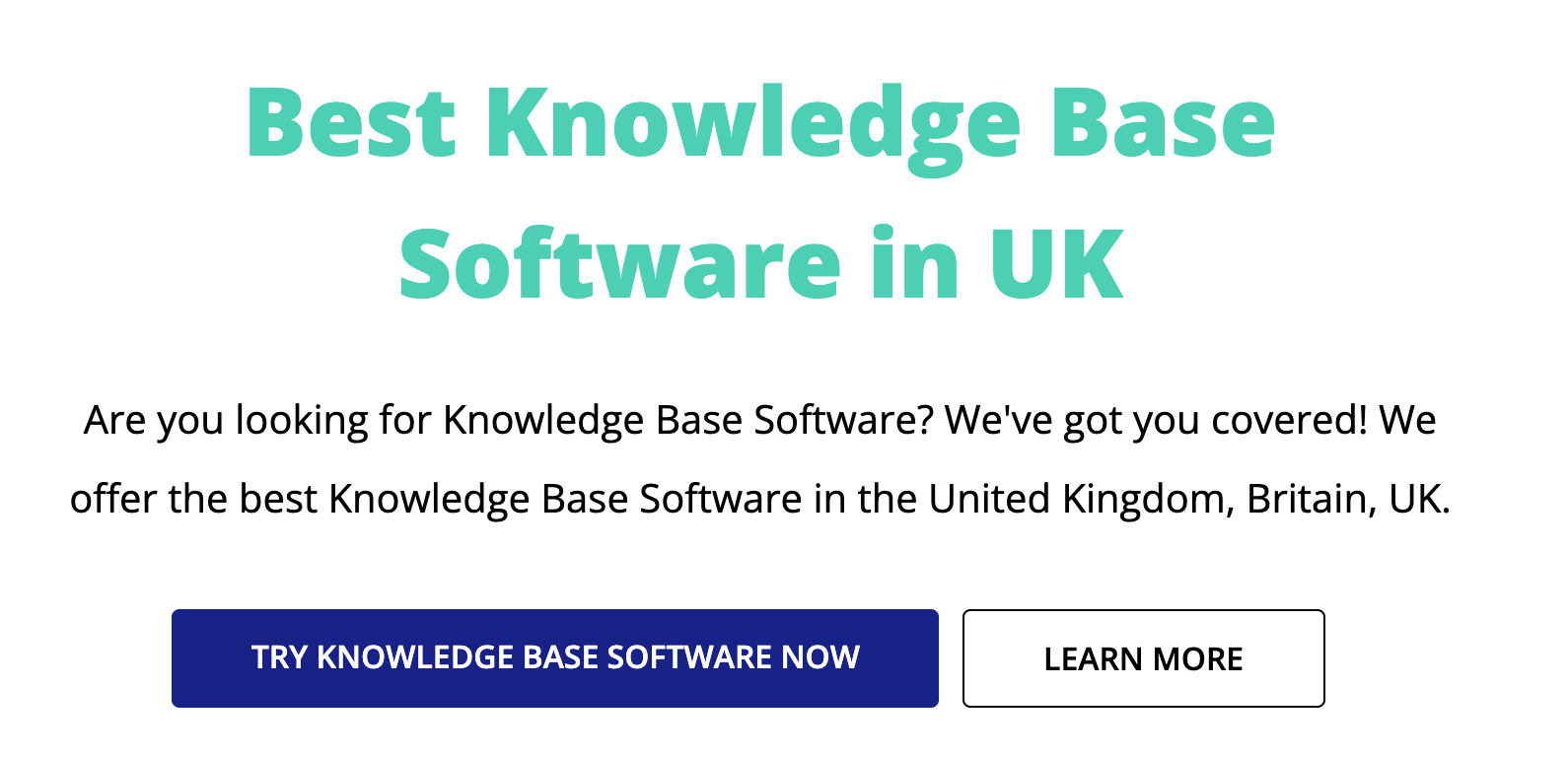 Knowledge Base Software in UK