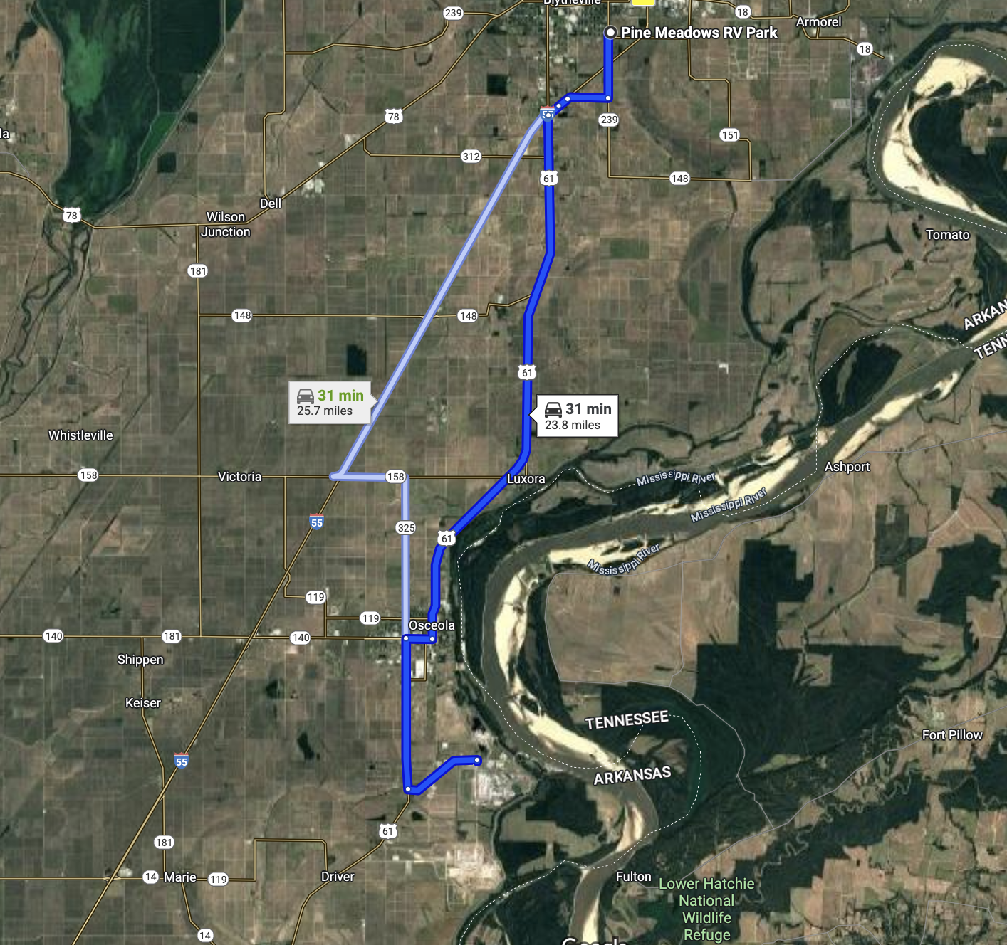 Full Hook Campground RV Park Arkansas