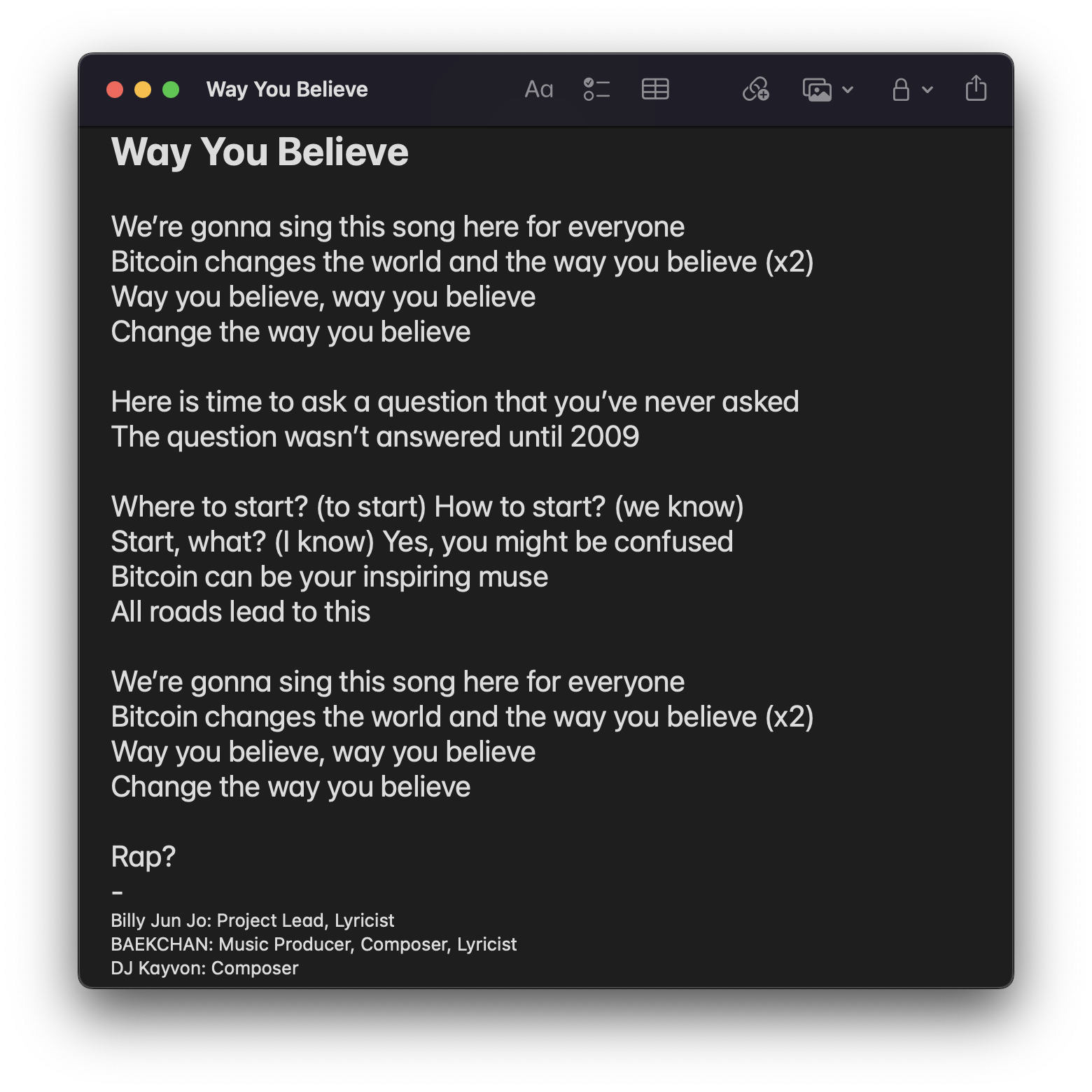 WYB :) - Bitcoin 🎙️ Supergroup Project