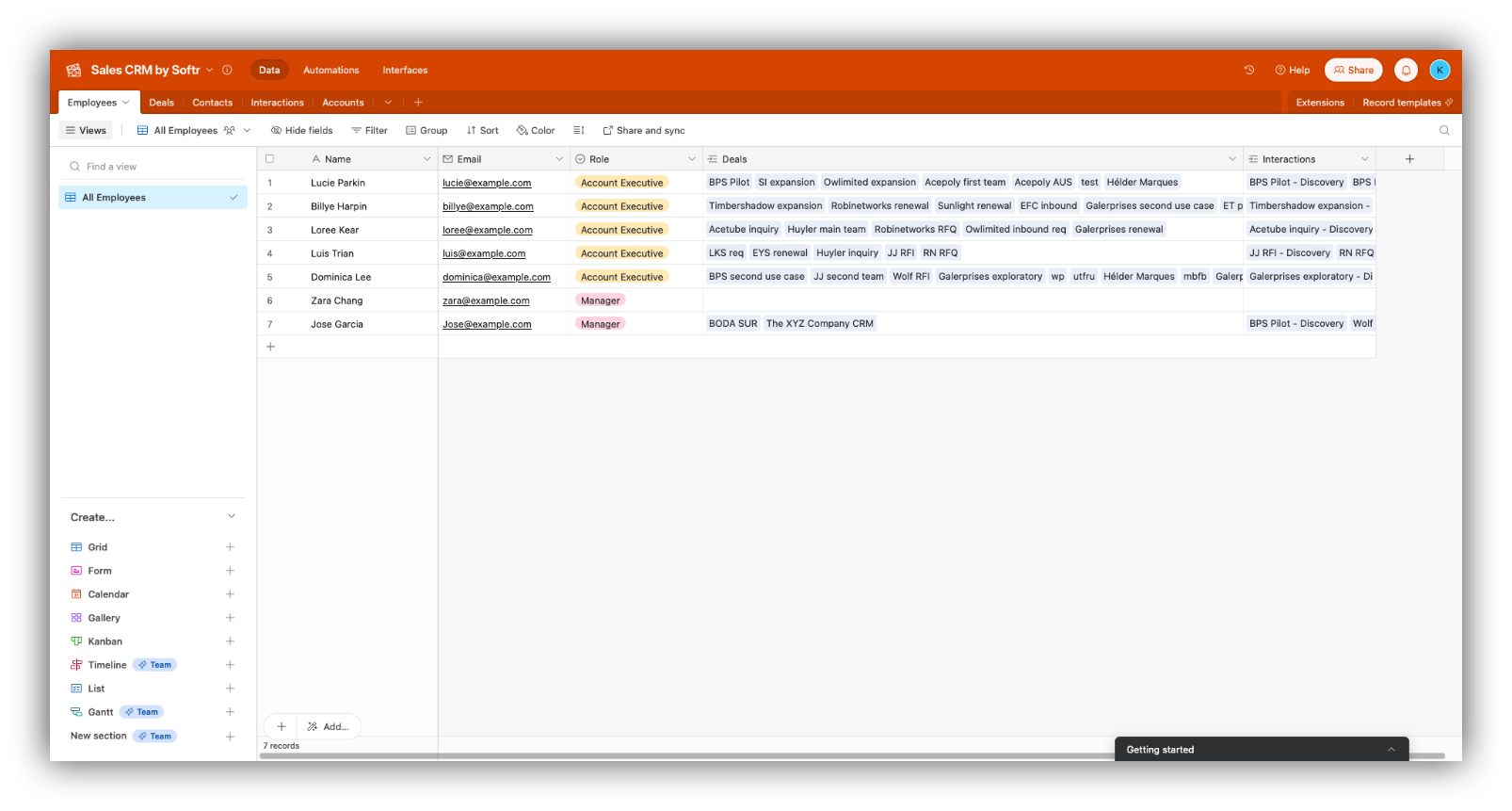 Step 9: Your interface is now synced with your Airtable data