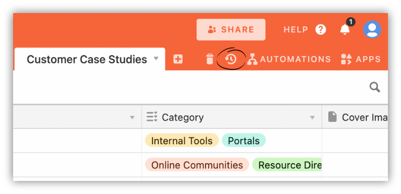 take a snapshot to store your data