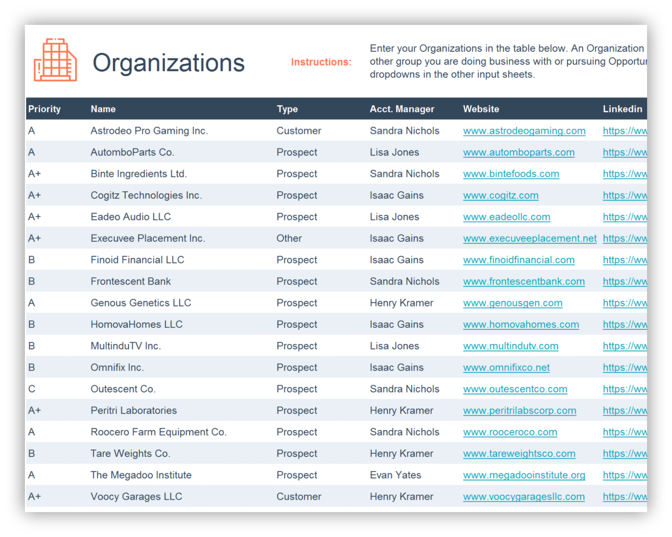 crm template