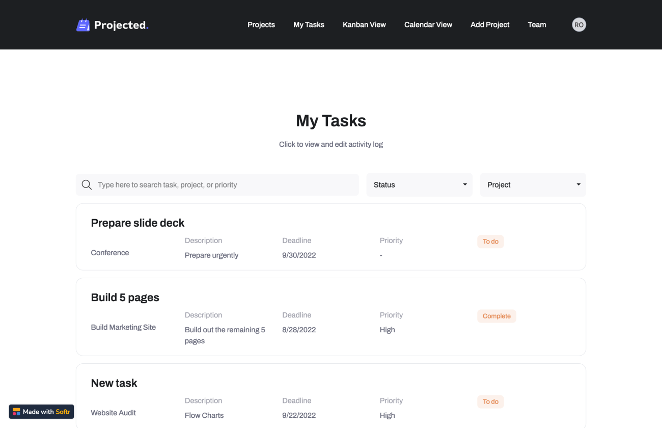 App builder template example