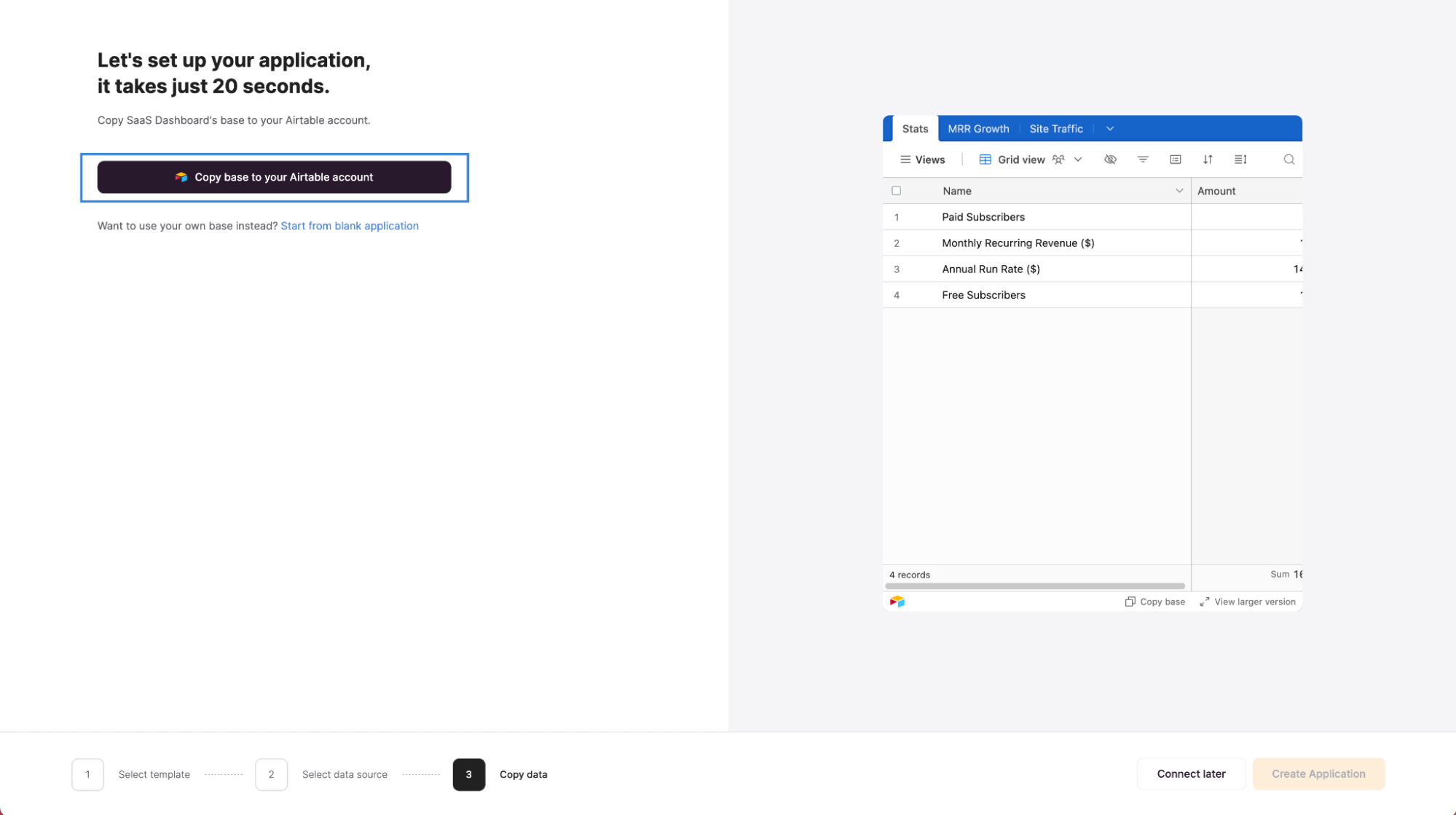 Step 7: Copy the Softr template base to Airtable