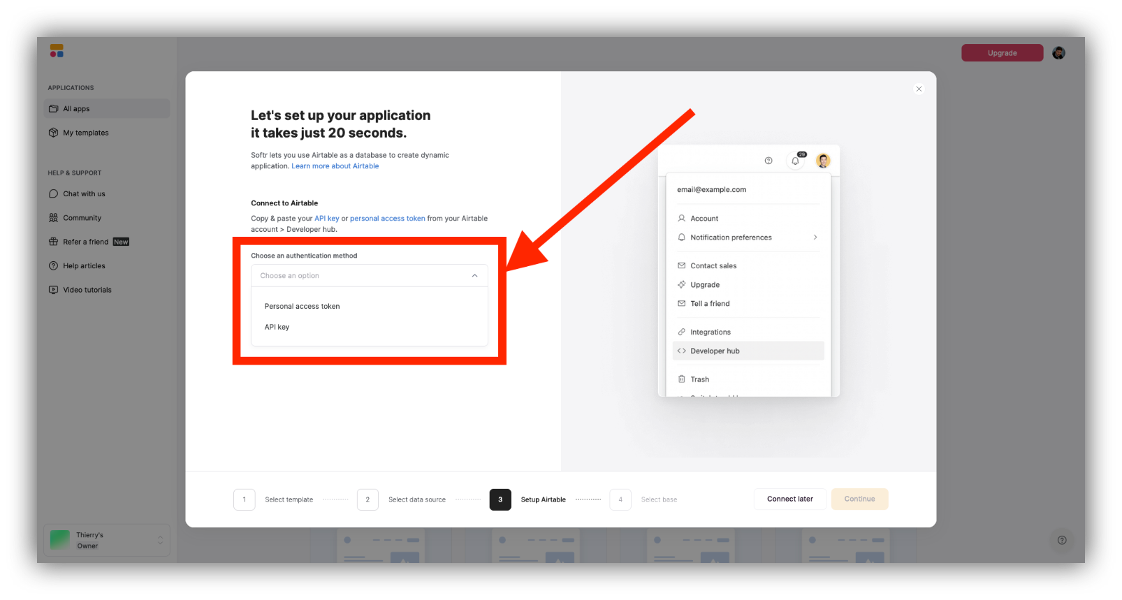 Step 6: Choose your authentication method