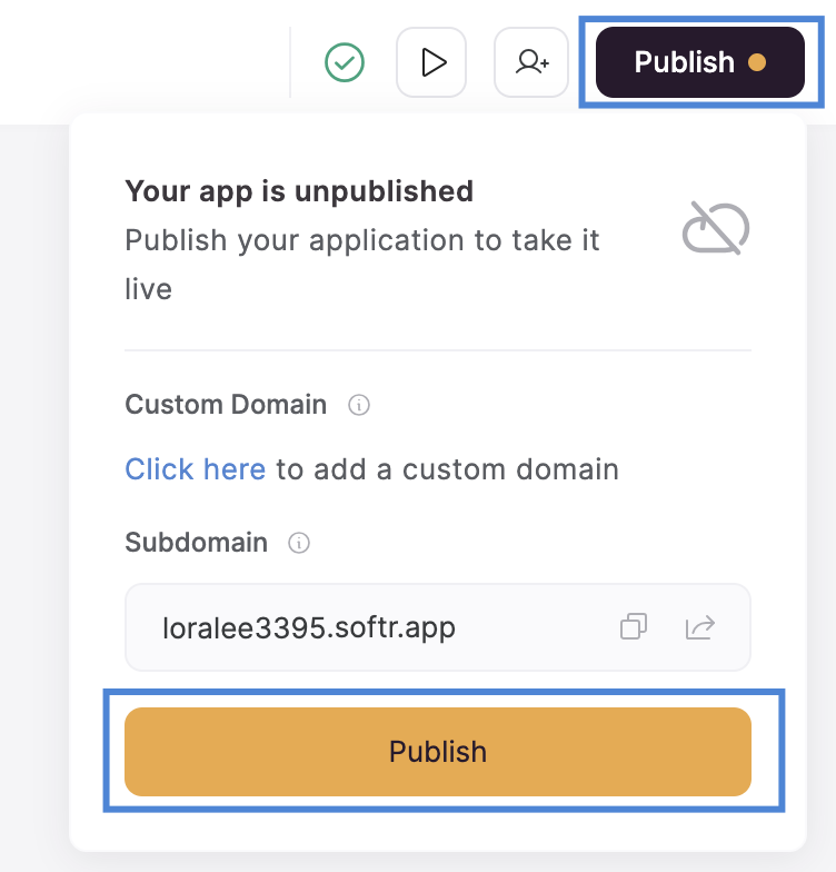 Step 9: Publish your app