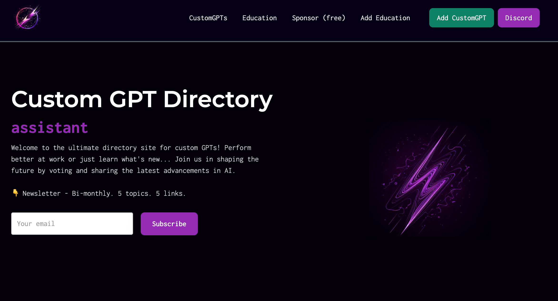I made a GPT directory site for your custom GPTs r/SideProject🕧