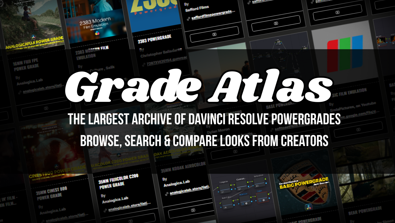 Preview of GradeAtlas Free PowerGrade Collection