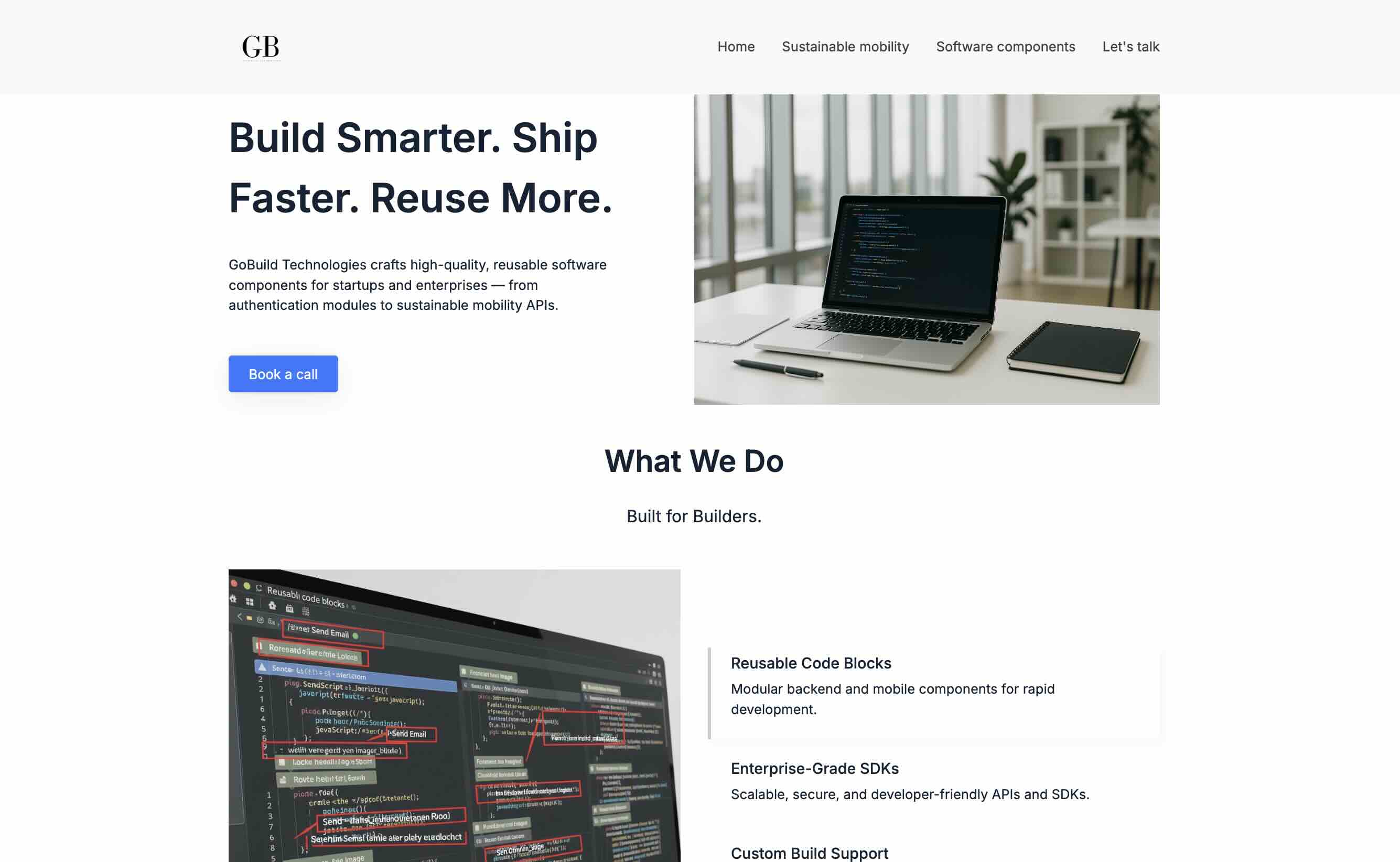 Build Faster with Ready-Made Software Components | GoBuild Technologies