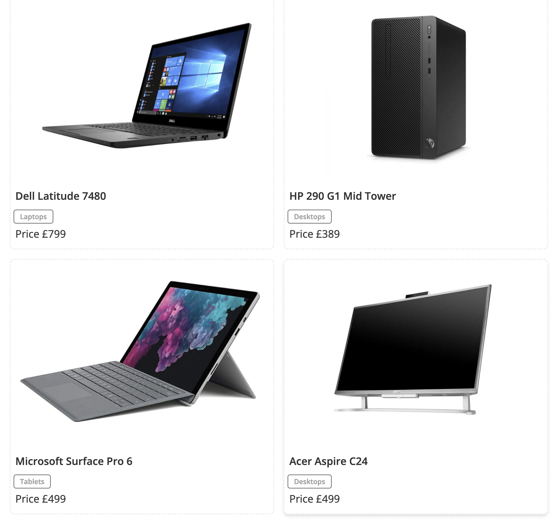 Latest Refurbished Computer Stock