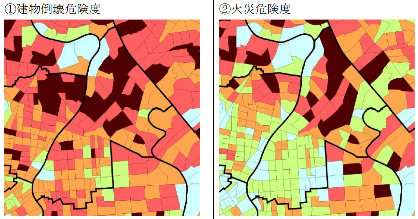 難攻不落 東京都墨田区の地震時の危険度、ハザードマップ
